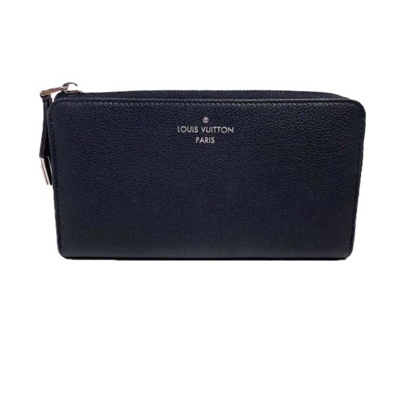 LOUIS VUITTON Black Leather Wallet - Picture 1 of 13